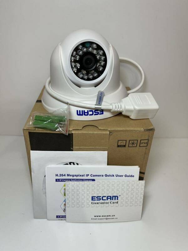 ESCAM IPカメラ QD500 防犯カメラ 防水ネットワークカメラ P2P 動作未確認