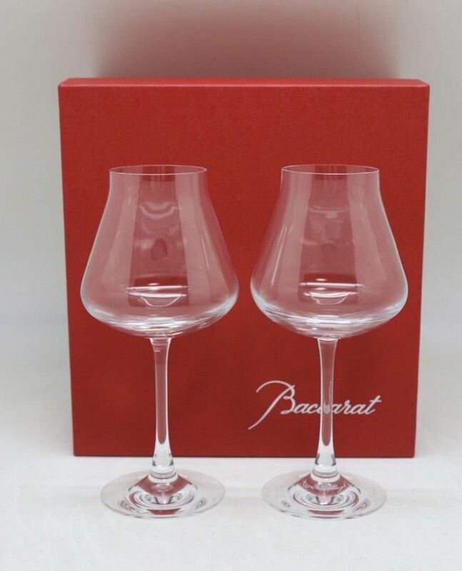 未使用保管品 バカラ Baccarat シャトー　ワイングラス クリスタル ペア 2客セット
