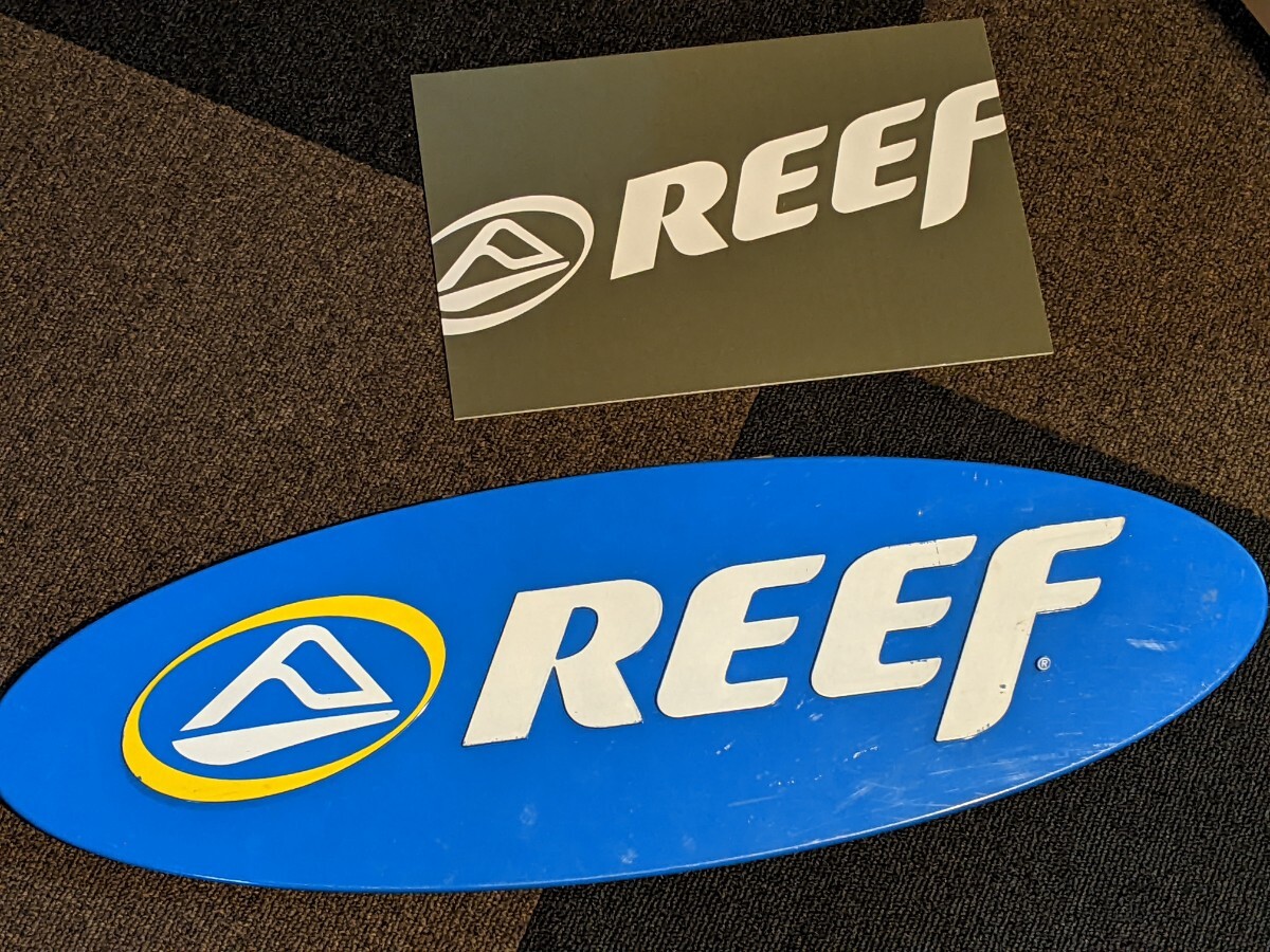 リーフ　REEF ロゴプレート　プラ製　サインプレート　ブラジル　サンダル