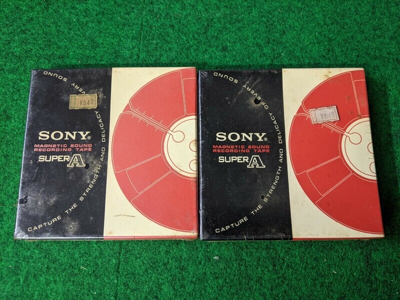 【未使用・未開封】 SONY ソニー SuperA　オープンリールテープ 2本セット 日本製