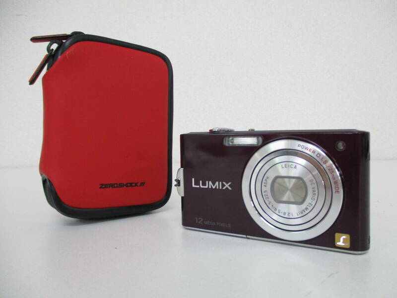 中古 カメラ Panasonic LUMIX DMC-FX60 デジタルカメラ　DC VARIO-ELMARIT 1:2.8-5.9 / 4.5-22.5 ※動作未確認／P