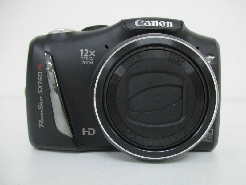 中古 カメラ Canon キャノン PowerShot SX150 IS PC1677 BLACK ※通電のみ確認済 ／ い