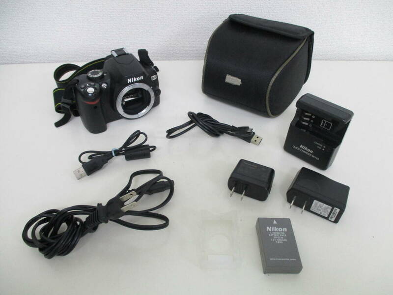 中古 カメラ Nikon D60 ボディ デジタル一眼レフ 充電器あり ※通電のみ確認済 ／B