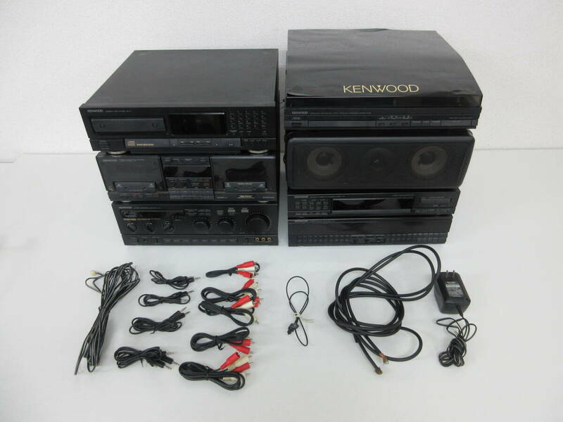 【都内直接引渡し限定】中古 KENWOOD ケンウッド システムコンポ T-7J A-7J GE-7 X-7J DP-7J P-5E ※通電のみ確認済/ CS-7 ※動作未確認／T