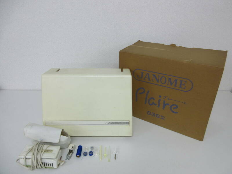 中古 JANOME Plaire ジャノメ ミシン MODEL 636 フットペダル ジャンク ※動作未確認／V