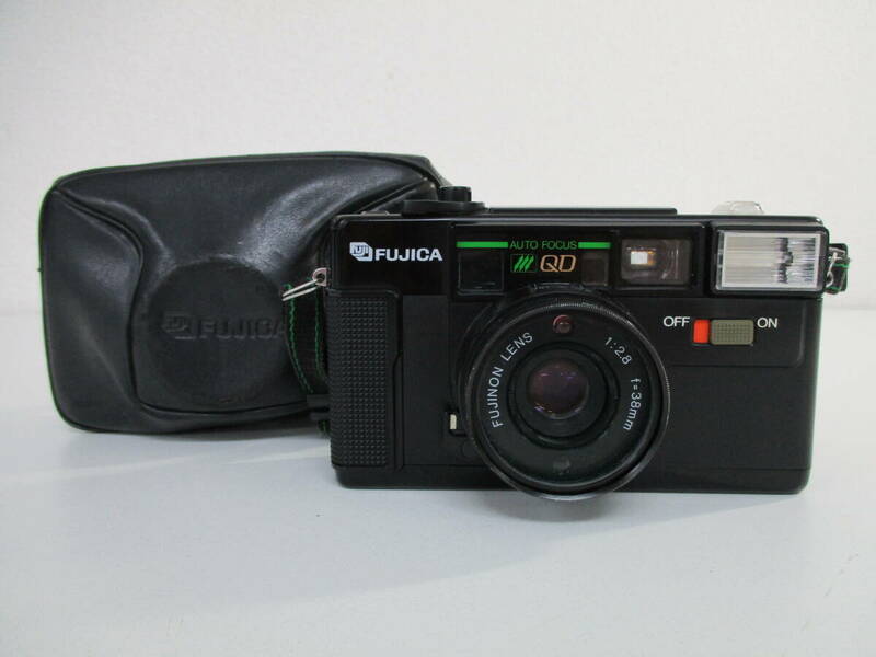 中古 カメラ FUJICA フジカ AUTO-7QD / FUJINON LENS 1:2.8 f=38mm フィルムカメラ※通電のみ確認済／D