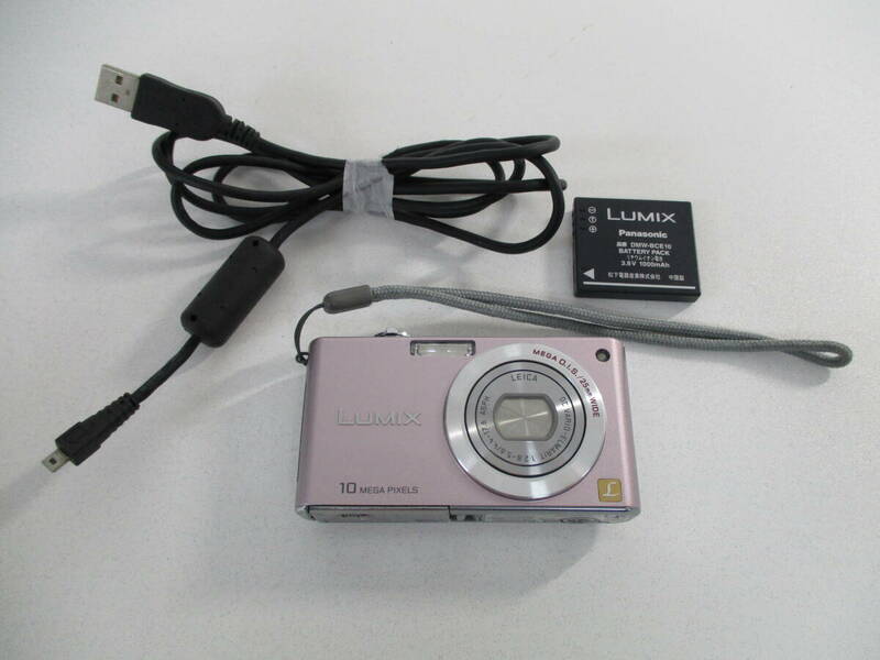 中古 カメラ パナソニック Panasonic LUMIX DMC-FX35 LEICA DC VARIO-ELMARIT 1:2.8-5.6/4.4-17.6 ASPH ※動作未確認 ／ N