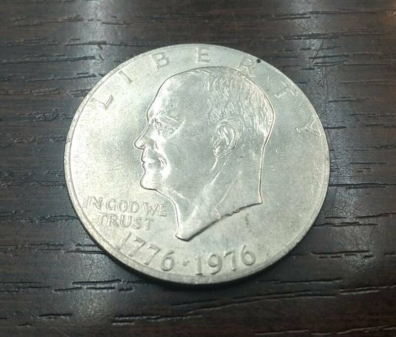 【外国古銭】『アメリカ リバティコイン 1ドル硬貨 アイゼンハワー 1776-1976 大判コイン』