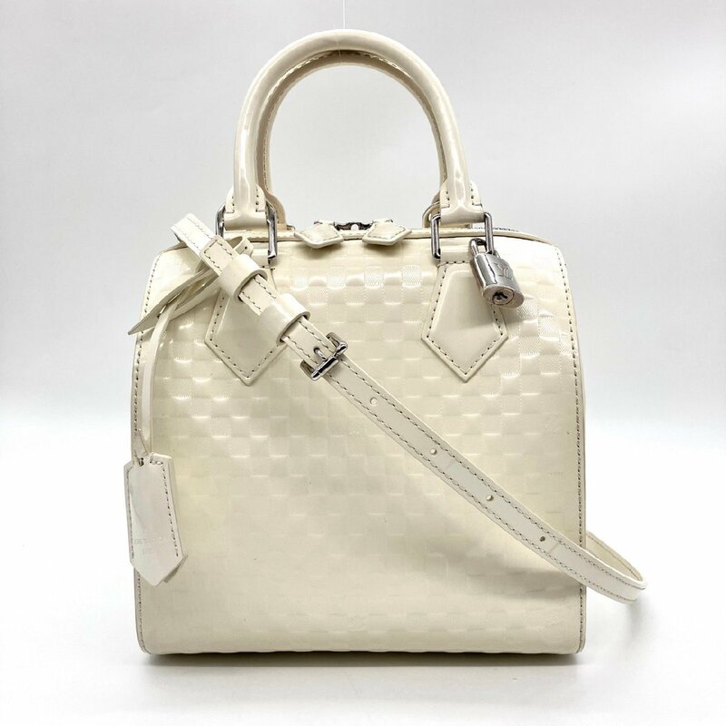 ルイヴィトン LOUIS VUITTON ダミエ ファセット スピーディ キューブ ホワイト ショルダーバッグ M48903 斜めかけ 鞄 カバン 6-1-497