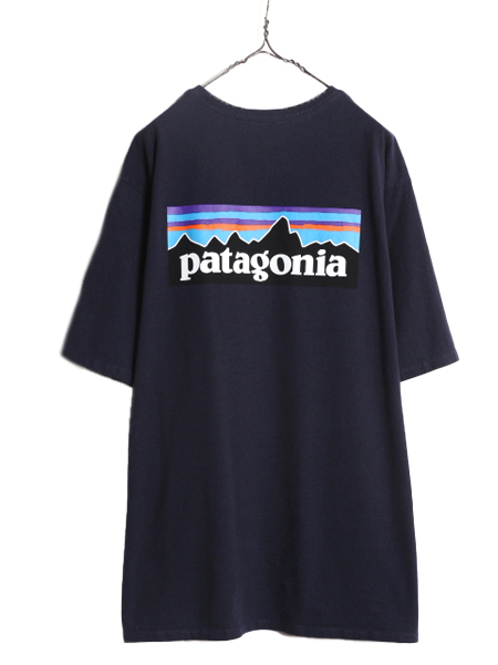 パタゴニア 両面 プリント 半袖 Tシャツ メンズ XXL / Patagonia アウトドア フィッツロイ P-6 バックプリント ボックスロゴ 大きいサイズ