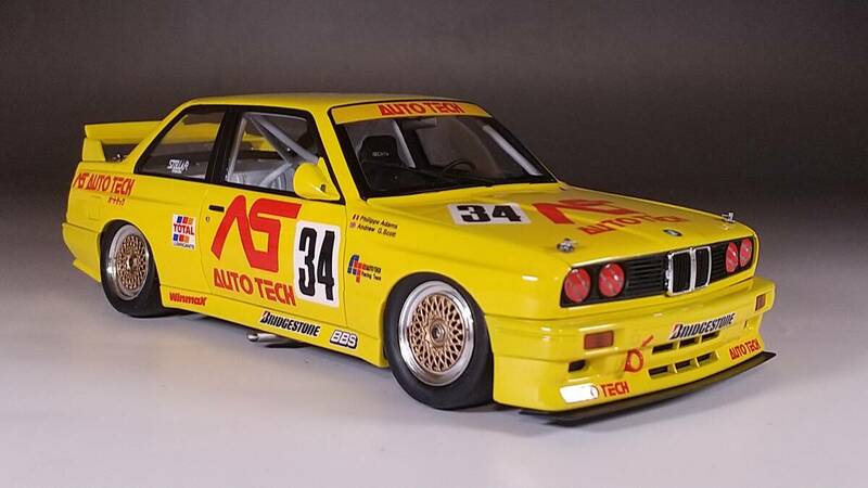 プラッツ/nunu 1/24 BMW E30 M3 グループA 1991 オートテック 完成品 実車用ウレタンクリア使用 改修有 JTC