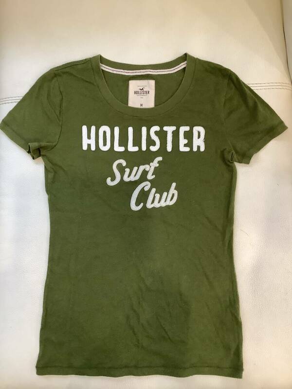 HOLLISTER Co. Womens Logo T-shirt ホリスター レディース　ロゴＴシャツ 　グリーン　Mサイズ