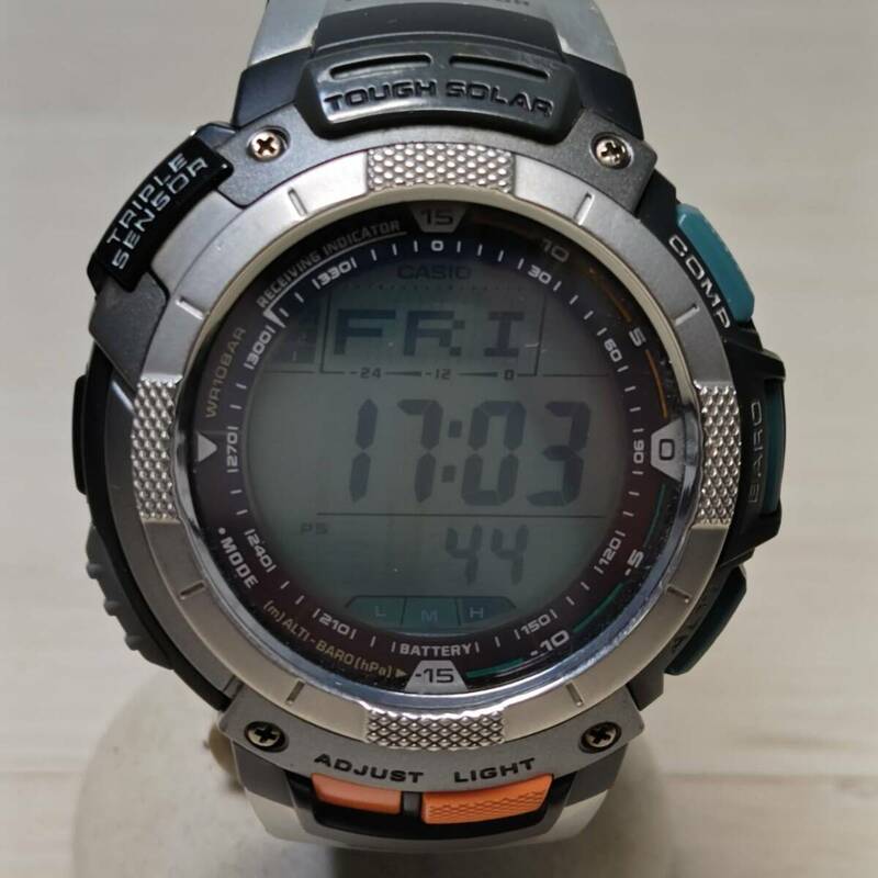 ●【YH-8987】中古品 CASIO カシオ PRO TREK プロトレック PRW-1000J デジタル 腕時計 【レターパックプラス可】