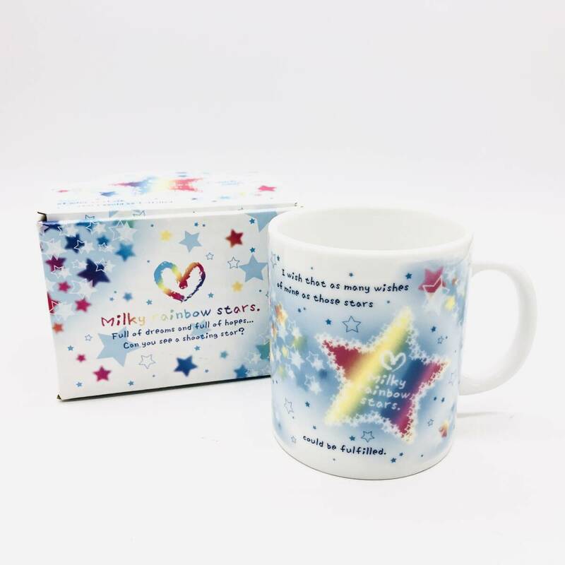 保管品 未使用品 マグカップ カップ コップ カミオ ジャパン milky rainbow stars マグ 食器 箱付