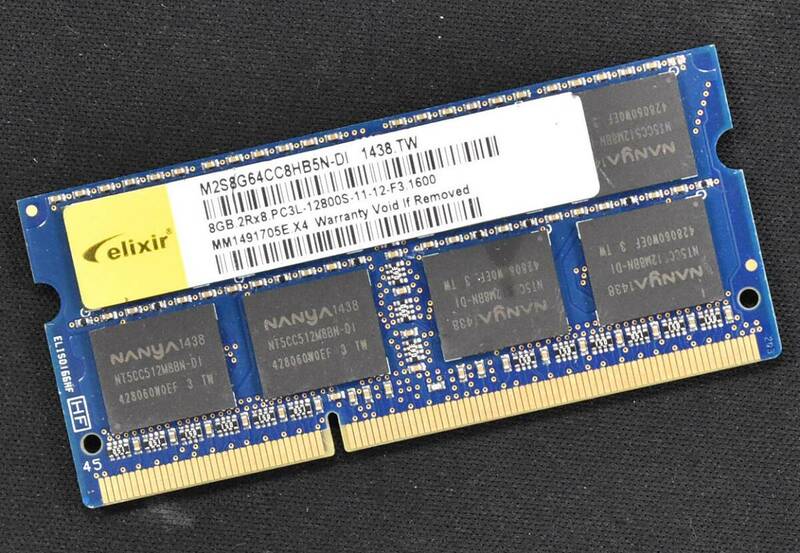 8GB (8GB 1枚) PC3L-12800S DDR3-1600 S.O.DIMM 204pin 2Rx8 1.35V/1.5V 低電圧対応 ELIXIR 8G (管:SB0257