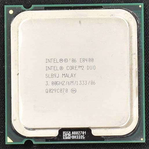Intel Core 2 Duo E8400 3.00GHz SLB9J Socket 775 (LGA775) Wolfdale FSB1333 [動作確認済 中古品] (管:SP18 x2s