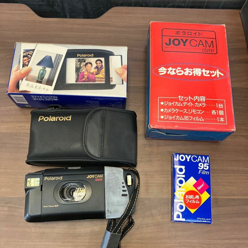 当時物 昭和レトロ Polaroid ポラロイドセット ジョイカムデイトカメラ カメラケース リモコン フィルム コンパクトカメラ FUJI DIGITAL 　
