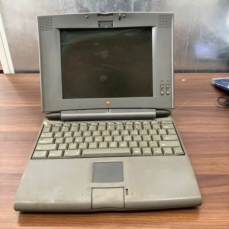 昭和レトロ Apple PowerBook 500シリーズ パワーブック アップル ノートブック グレー パソコン 家電品 PC 当時物 本体のみ 液晶 