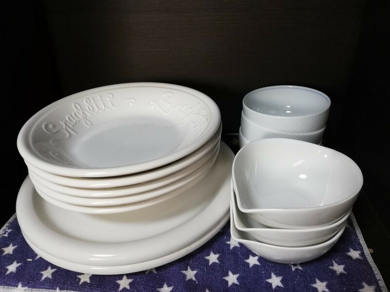 【あ-11】 美品 お皿 大皿 小皿 まとめ売り / ホワイト 白 / プレート カレー皿 食器 洋食器 小鉢
