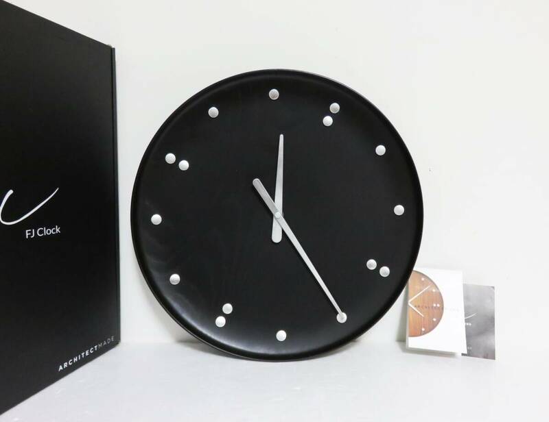 定価8.5万 ARCHITECTMADE Finn Juhl Wall Clock 782 ブラック ARCHITECT MADE アーキテクトメイド フィン ユール ウォールクロック 掛時計