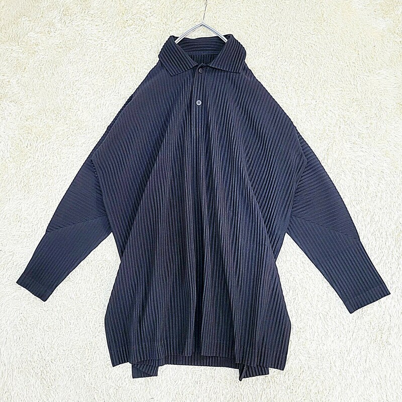 HOMME PLISSE ISSEY MIYAKE 20SS　MONTHLY COLOR MARCH 長袖シャツ オム プリッセ イッセイミヤケ　HP01JM116　オーバーサイズシャツ