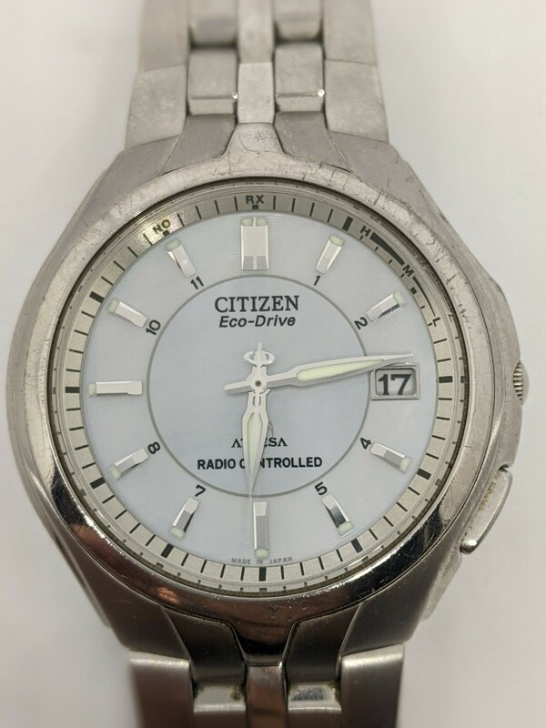 CITIZEN ATTESA H410-T007627 シチズン アテッサ 電波ソーラー腕時計 チタン シェル 中古動作品