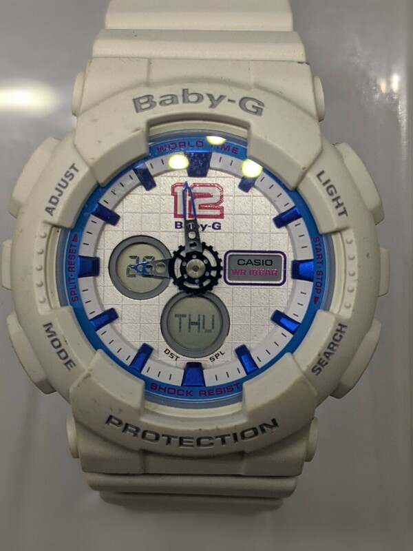 CASIO BABY-G BA-120 カシオ デジタル腕時計 傷あり 中古動作品