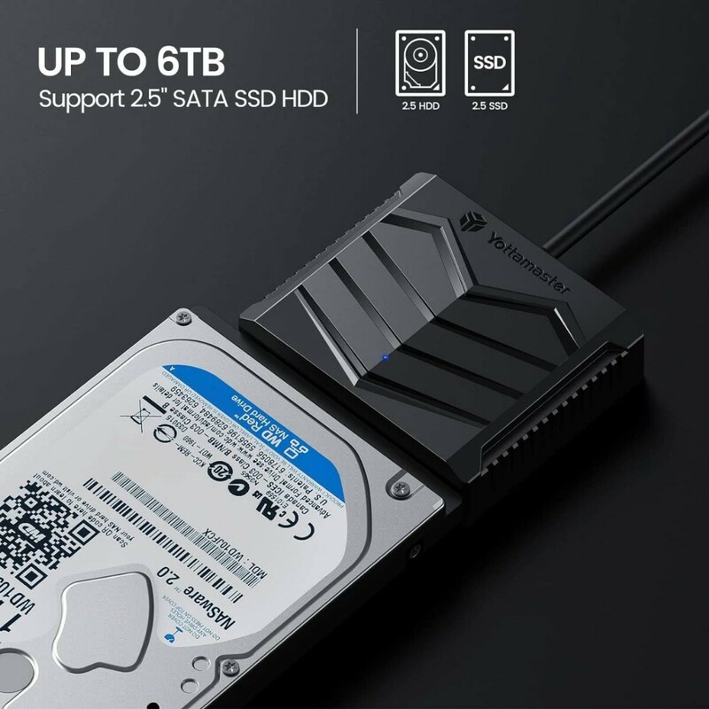 Yottamaster SATA - USBケーブル USB 2.0 - SATA III ハードドライブアダプターコンバーター