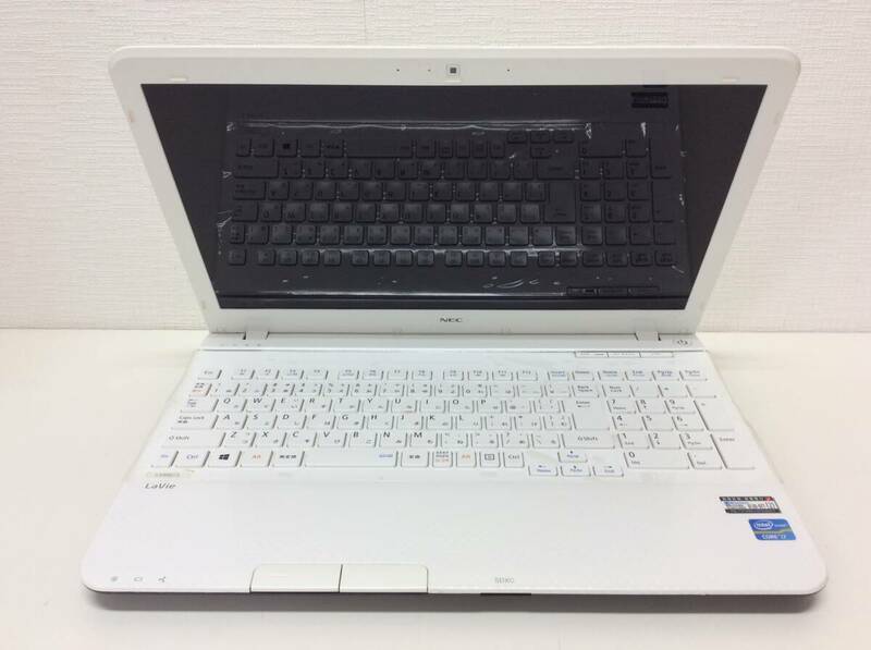 ■4698　中古 部品どり ジャンク品 ノートパソコン Lavie LS550/L PC-LS550LS1TW 動作未確認 ホワイト 白 NEC