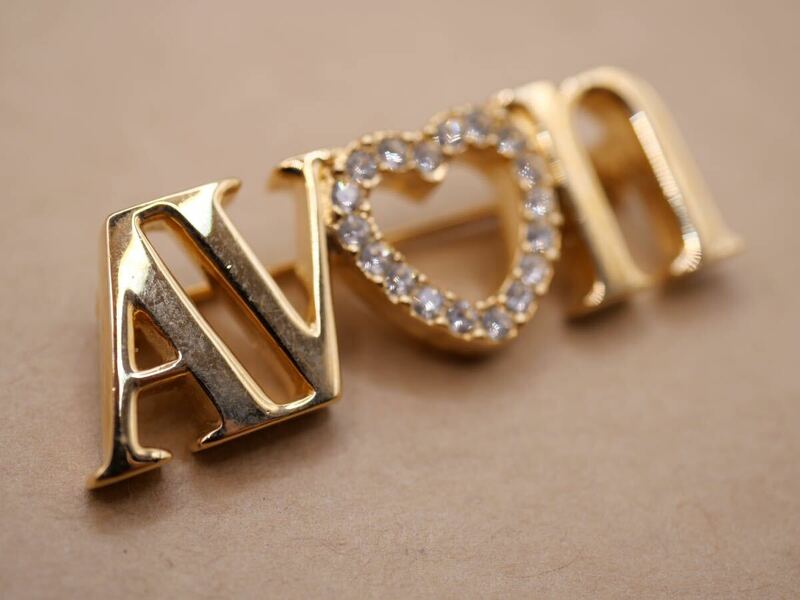 【4535】Avon エイボン ヴィンテージ ビンテージ ゴールドカラー ブローチ アクセサリー TIA