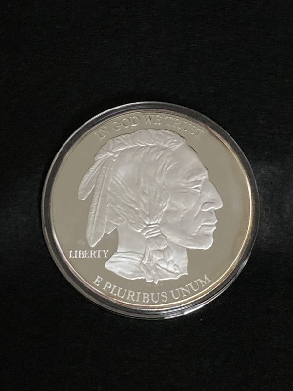 銀貨 IN GOD 2001GLANTBUFFALO PROOF コイン 132g アメリカ合衆国 LIBERTY