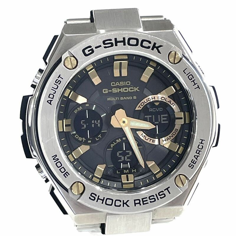 CASIO カシオ Ｇショック G-SHOCK G-STEEL Gスチール GST-W110D-1A9JF メンズ 腕時計 ソーラー電波 黒文字盤 送料無料 