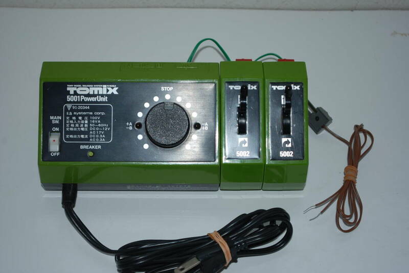 完動品 TOMIX 5001 パワーユニット＋5002 ポイントコントロール2台