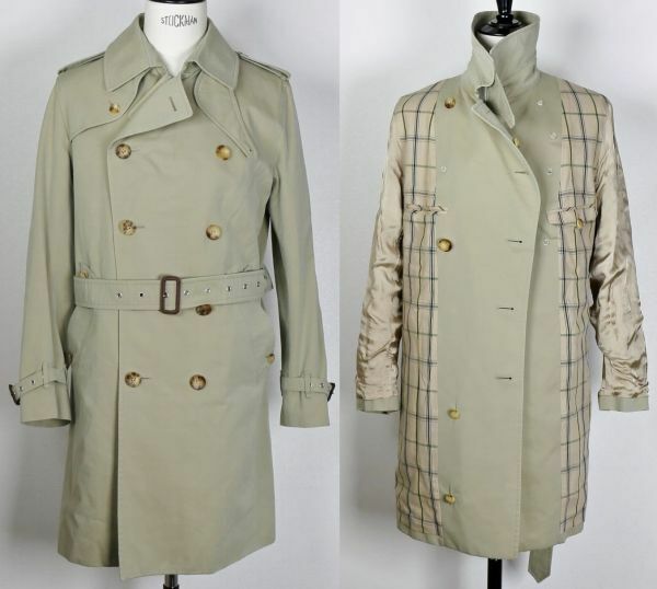 英国製 GRENFELL グレンフェル コットン トレンチコート size 38 trench coat b8016
