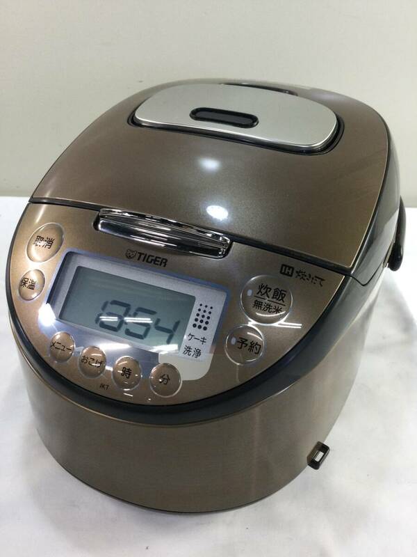 【439】TIGER IH 炊飯ジャー 炊飯器 JKT-P100TK ダークブラウン 5.5合 タイガー 2022年製