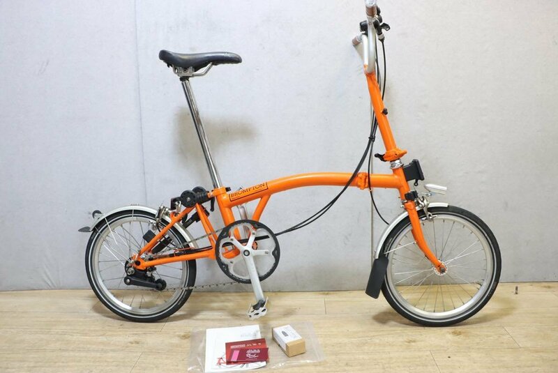 BROOKS・Bullet Lighting カスタム!!■BROMPTON ブロンプトン M3L 16インチ 折畳ミニベロ 1X3S 2013年モデル