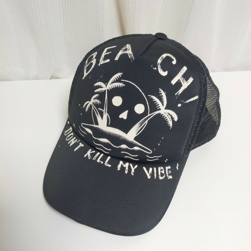 DIESEL ディーゼル BEACH! メッシュキャップ 帽子 フリー ブラック(黒）