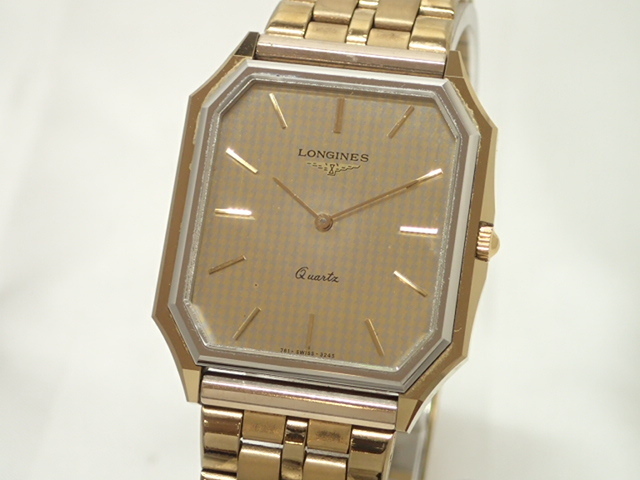 5065[T]LONGINESロンジン/メンズ腕時計/オクタゴン/変わり文字盤/ゴールドカラー