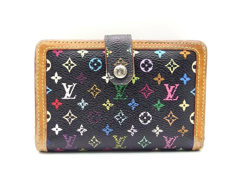 LOUIS VUITTON ルイヴィトン マルチカラー ヴィエノワ M92988 がま口 折り財布 /B7666