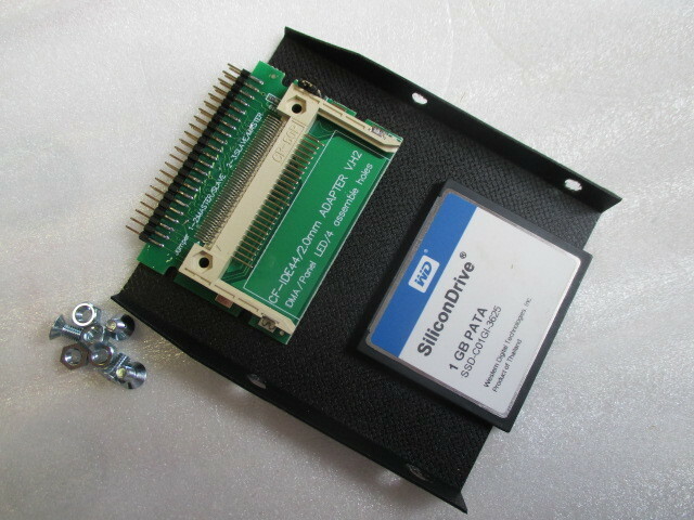 ●NEC PC-9821ノート内蔵HDDパック用HDD(44ピン)●IDE CF変換アダプタ+SSD CFカード1GB●絶縁-脱落防止カバー付●PC-9821Ne2で確認済み●