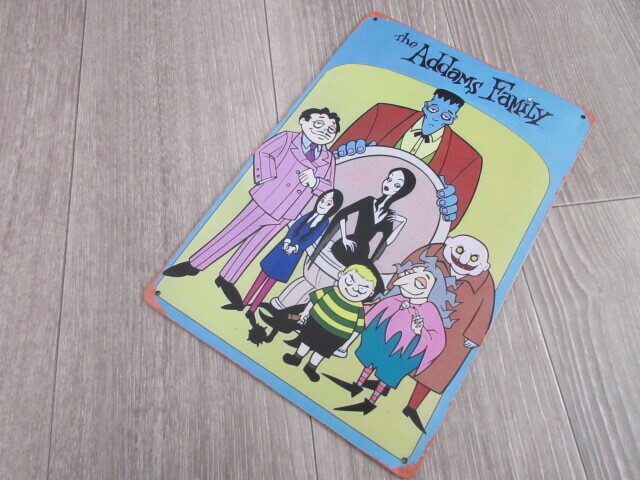 アダムスファミリー　メタルサイン　ブリキ看板1380