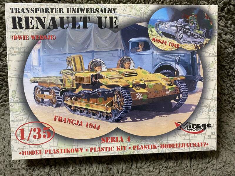 未開封 未使用 プラモデル 未組立 1/35 Renault UE ミラージュ フランス ルノー UEトラクター ユニバーサルキャリア