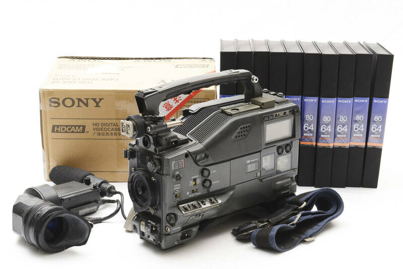 ソニー SONY HDカムコーダー HDW-750 2型HDビューファインダー HDVF-20A HDCAMテープ BCT-64HDL 業務用 #5814