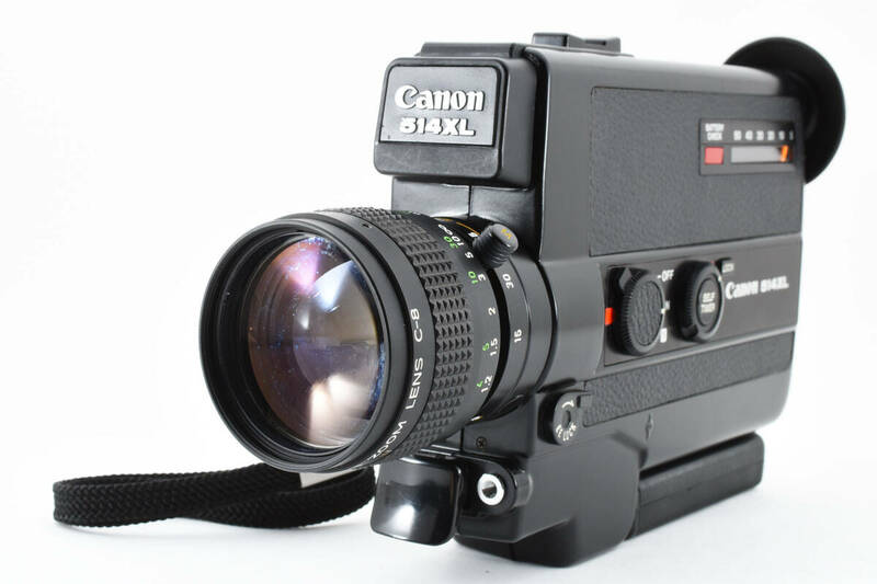 Canon 514XL 8ミリ フィルム キャノン ビデオカメラ 8ミリカメラ ZOOM LENS C-8 9-45mm 1:1.4 MACRO 【現状品】 #5804