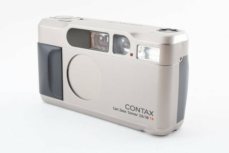 CONTAX コンタックス T2 チタンクローム Carl Zeiss Sonnar 38mm F2.8 T* コンパクトフィルムカメラ 【ジャンク】 #5856