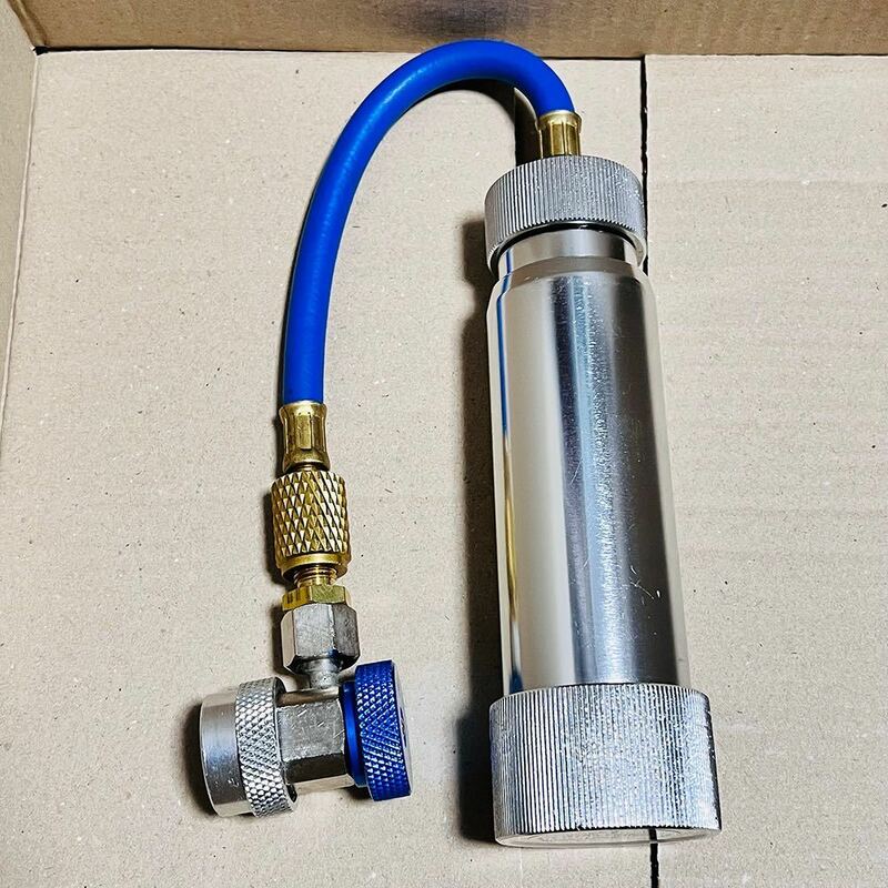 AC エアコン オイルインジェクター コンプレッサーオイル注入器 カーエアコンオイル カーエアコン PAGオイル 蛍光剤 チャージャー