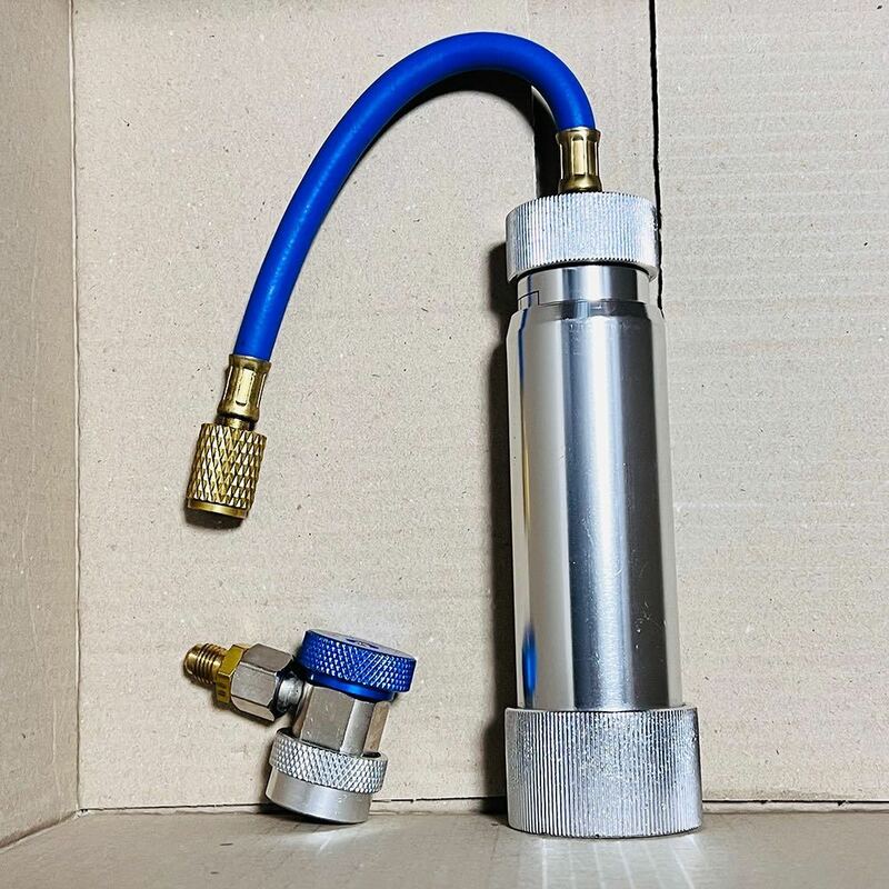 AC エアコン オイルインジェクター コンプレッサーオイル注入器 カーエアコンオイル カーエアコン 蛍光剤 チャージャー PAGオイル