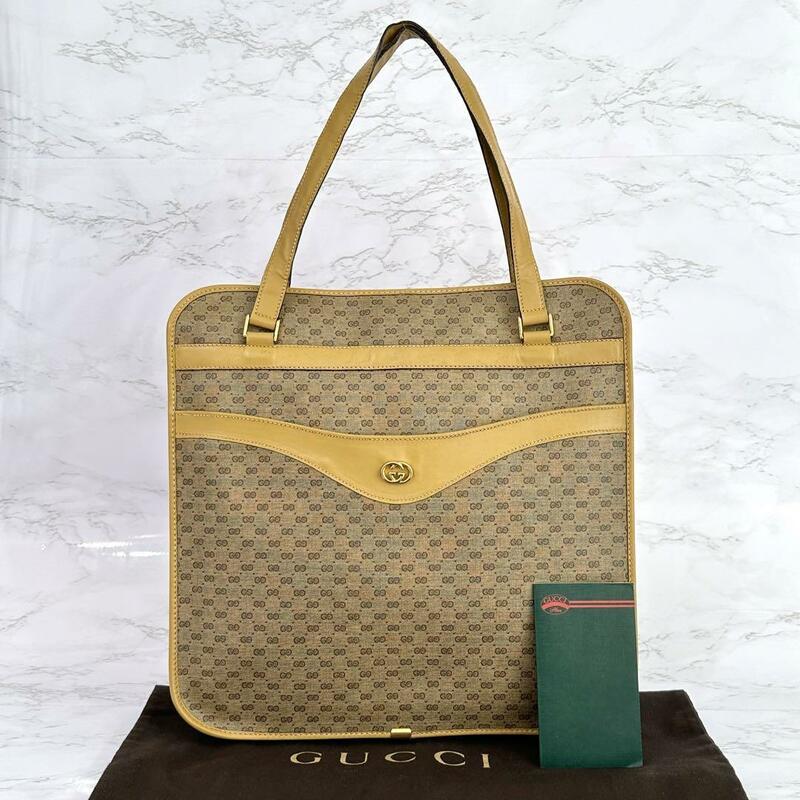 グッチ GUCCI トートバッグ GGスプリーム マイクロGG ベージュ 自00176