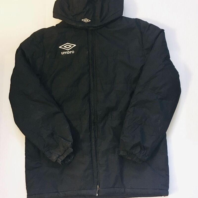 ビッグサイズ　アンブロ　UMBRO XL 中綿　フードジャケット　ブラック