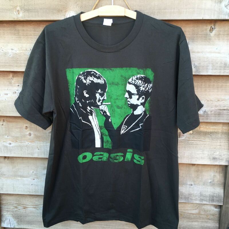 90年代バンド　オアシス　oasis ギャラガー兄弟　L バンドTシャツ